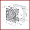 Ventilateur SIRMAN IB5036830 80 x 80 x 38 mm 230 V 90 °C PIECE D'ORIGINE
