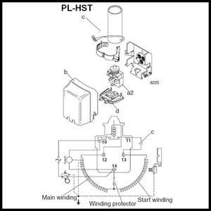 Schémas de branchement du compresseur Danfoss SECOP série PL-HST