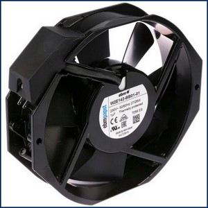 Ventilateur axial EBM-PAPST W2E142-BB01-01  L 172mm lar. 150mm H 38mm 230VAC 50/60Hz 27/28W palier roulement à billes  