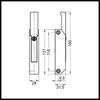 Fermeture RIEBER 32105012 pour porte de frigo poignée noir en ABS entraxe 118 mm PIECE D'ORIGINE