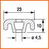 Barre de fixation du Joint de porte de chambre froide DAGARD profil 2311 ou 8511 longueur 2,5 m PIECE D'ORIGINE