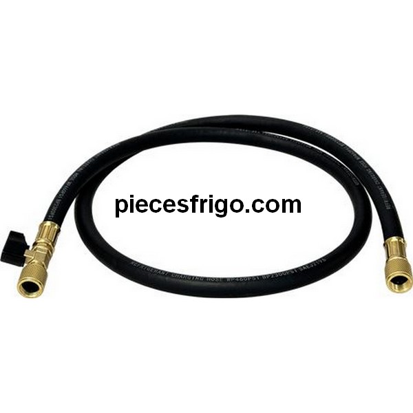 Tuyau value Flexible 150CM 3/8" pour Fluides Frigorifiques avec Vanne et Clapet Anti-Retour - R410A, R134a, R32 PIECE D'ORIGINE