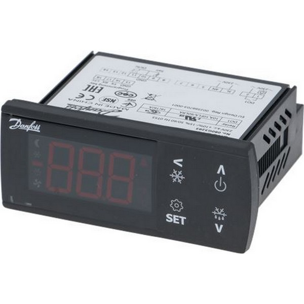 Thermostat régulateur électronique 1 relais DANFOSS ERC211 NTC/PTC/Pt1000 230 V