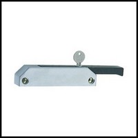 Fermeture pour porte de frigo poignée chromé STUV 3.30.0500.0 entraxe 118 mm avec serrure 