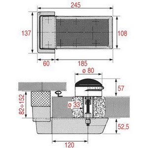 Fermeture FERMOD 920 70920XX120 de chambre froide FERMOD  70920HP120 70920XX120 920 sans serrure PIECES D'ORIGINE 