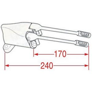 Mélangeur 2 pédales au sol RIVER R550283 R550/2283 PIECE D'ORIGINE