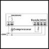 Régulateur ou thermostat électronique SHANGFANG  pour frigo 1 relais   KLX-101 DR1 230 V PIECE D'ORIGINE 