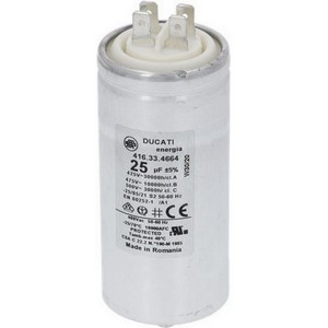 Condensateur   DUCATI 41633.4664  41633.4664+... de demarrage 25F 450V PIECE D'ORIGINE