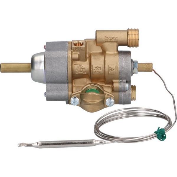 robinet thermostatique gaz Angelo Po 33A1790 777051 type 24ST 140-340°C entrée gaz bride tube ø21mm PIECE D'ORIGINE