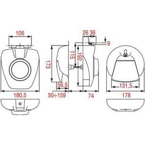 Fermeture  CONI TECHNIC 0FC061825500030-0FC061825500030T-0FC06182551403T-1FC040701408T sphère avec serrure PIECE D'ORIGINE