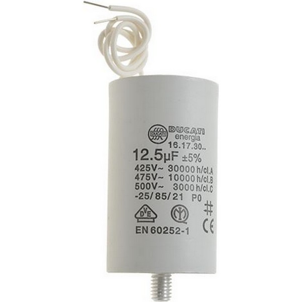 Condensateur de démarrage Ducati 41617.3046 12,5 µF +CABLE