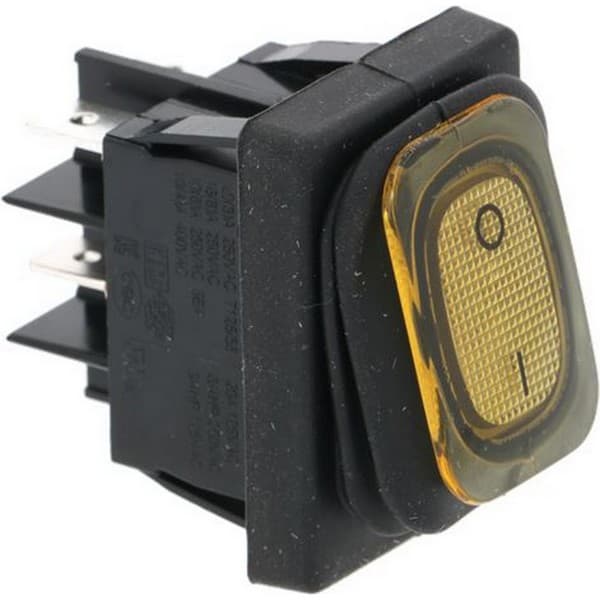 Interrupteur LF 3319512 étanche lumineux jaune avec marquage I 0 PIECE D'ORIGINE