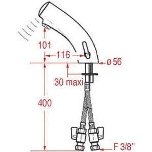 Mitigeur electronique DELABIE TEMPOMATIC 3 PIECE D'ORIGINE