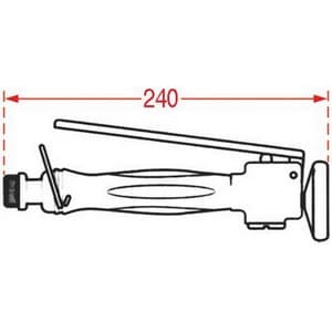 Douchette RIVER 800/1000 ø M1/2" laiton chromé avec régulateur débit PIECE D'ORIGINE