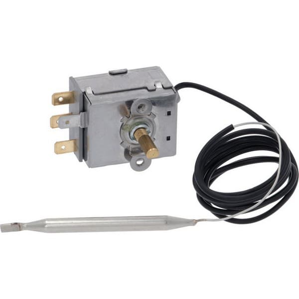 Thermostat monophasé four Vega 93001 température max. 90°C 1-pôles 1CO 15A sonde ø 6,5mm sonde L 85mm tube capillaire 1000mm PIECE D'ORIGINE