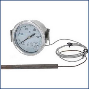  Thermometre blanc   60 mm 0-500C