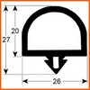 Joint de porte de chambre froide FRIGORBOX BU.484 par tronçon  profil 9991 6 m à clipser PIECE D'ORIGINE