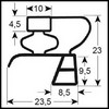 Joint de porte de frigo MARENO par tronon 2 m profil 9783  clipser PIECE D'ORIGINE