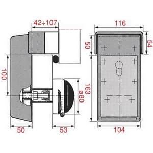 Fermeture de porte de chambre froide FERMOD 621 0062102120 621.02 62102080  62102120 porte 30-120 mm avec clef PIECE D'ORIGINE