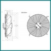 Ventilateur avec grille ALPENINOX 84914 Ø 450 mm 410 W Triphasé ventilation aspirante PIECE D'ORIGINE