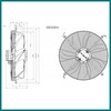 Ventilateur avec grille ELECTROLUX PROFESSIONAL 84914 Ø 450 mm 410 W Triphasé ventilation aspirante PIECE D'ORIGINE