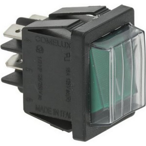 Interrupteur EPMS1260049 1260337 LF3319012  bipolaire vert avec marquage I O étanche PIECE D'ORIGINE