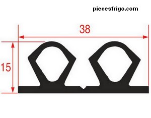 Joint ASCASO BU.43 de porte de chambre froide 3 m PIECE D'ORIGINE