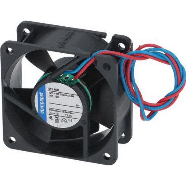 Ventilateur axial ebmpapst  612NGH 929.2206.01612V 927.2206.016 9272206016 929.2206.016 60x60x25 mm 12 V DC 2,6 W PIECE D'ORIGINE