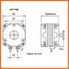 Moteur EURFRIGOR RD000512   10 W pour ventilateur PIECE D'ORIGINE