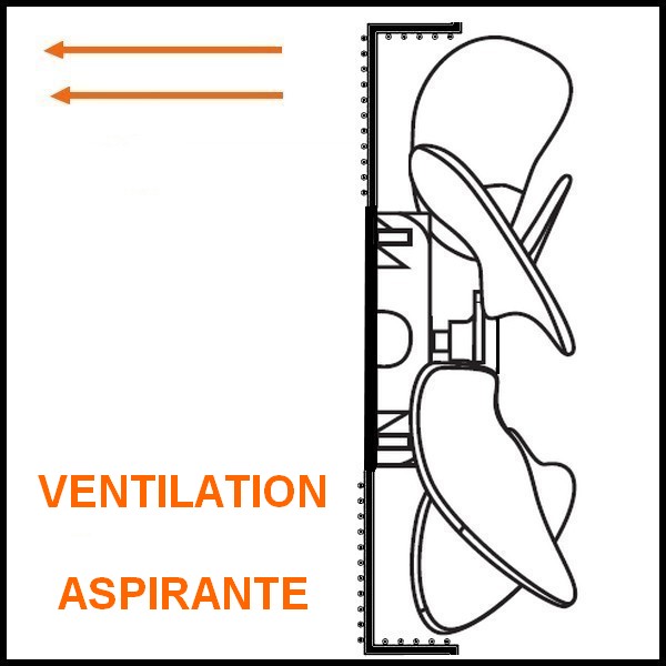 Grille de ventilateur Ebmpapst 64560-2-4039 106FG0052 pour hélice de 350 mm  aspirant ou soufflant PIECE D'ORIGINE