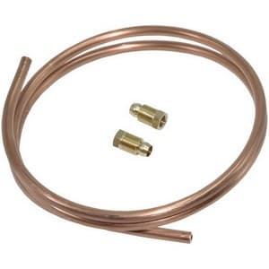 Kit tube cuivre 1x6 mm - 1 m avec raccords M10x1 et olives 6 mm PIECE D'ORIGINE