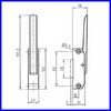 Fermeture de porte de frigo RAHRBACH 690012 poignée droite entraxe de 90 mm