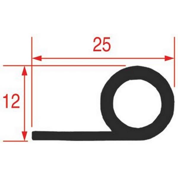 Joint porte de four  LF 3786304 profil 2957 PIECE D'ORIGINE