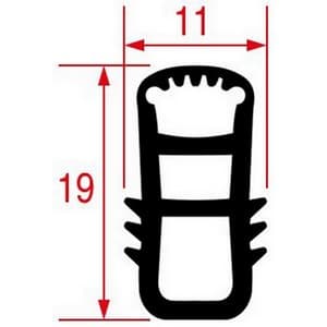 Joint de porte 3 COTES 550x600x550 mm WINTERHALTER  pour laverie PIECE D'ORIGINE