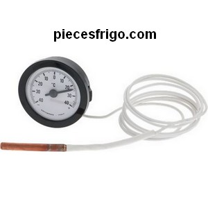 Thermomètre analogique ARTHERMO Ø 52 mm -40 à +40 °C avec sonde  PIECE D'ORIGINE