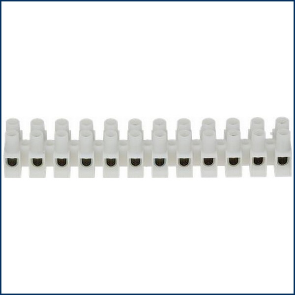  Bornier 12 Pôles en palstiques pour câble max. 10 mm²  AMBACH