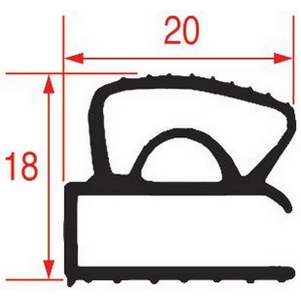 Joint Universel 6m de porte de chambre froide par taille profil 9211 l à visser PIECE D'ORIGINE