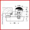 Fermeture de porte de chambre froide BONNET 621 porte 30-120 mm avec clef PIECE D'ORIGINE