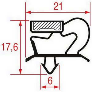 Joint  encastrer ANGELO PO 37Q4710 580x385 mm PIECE D'ORIGINE