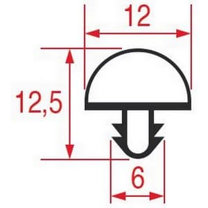 Joint Universel profil 1064 9728  à encastrer longueur 2300 mm PIECE D'ORIGINE
