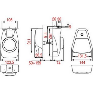 Fermeture CONI TECHNIC 0FC041825500020 0FC04182551402T de porte de chambre froide 50-140 mm PIECE D'ORIGINE 