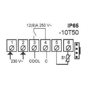 Thermostat électronique 1 relais AKO-D14123  230 V  avec sonde et mode d'emplois PIECE D'ORIGINE 