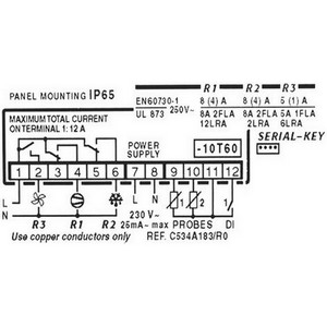 Thermostat CAREL IRELF0EN215 électronique  3 relais 230 V PIECE D'ORIGINE