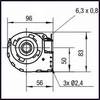 Ventilateur tangentiel  OLITREM 178412 turbine Ø 60 L 180 mm 25W 30 à +100 °C PIECE D'ORIGINE