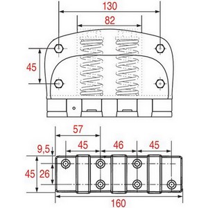  Charnière 4521.00 FERMOD 0452100 0452100R  0452100R-23 PIECE D'ORIGINE
