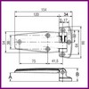 Charnière de chambre froide FERMOD  007200127   720.01 dégagement 22 mm longueur 154 mm PIECE D'ORIGINE