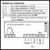 Thermostat régulateur électronique 2 relais AKO-D14721  <b><font color="#FF0000">12 V