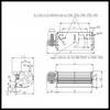 Ventilateur tangentiel Trial TAS27B-077 TAS27B/SA004-S7  turbine Ø 60 mm L 270 mm 34 W  Étanche  PIECE D'ORIGINE