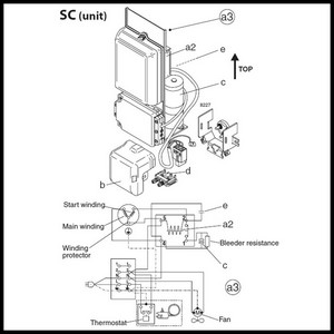 Schémas de branchement du compresseur Danfoss SECOP série SC (unit)