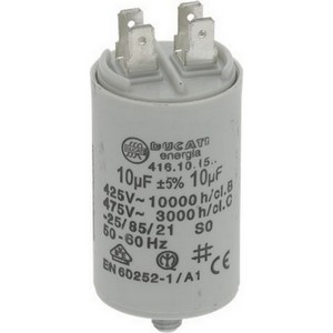 Condensateur de dmarrage DUCATI 416101564 41610.1564  10F  450 V avec cosses PIECE D'ORIGINE